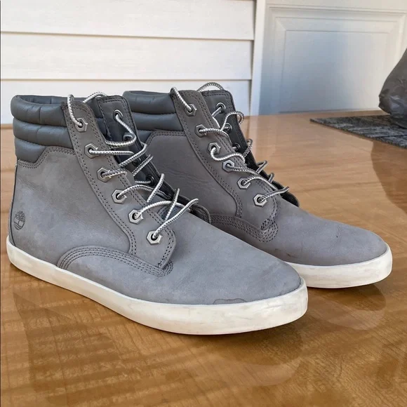 Timberland Leather Ankle Sneaker Boots Womens Size 8 - Picture 6 of 12